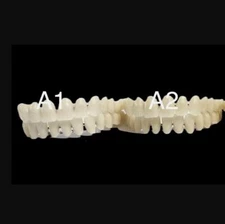 28pc/set Acrylic Resin Denture A1 A2 A3 A4 Dental Full Set False Teeth Upper Low