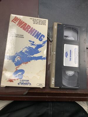 The Warning VHS Media cult action horror conspiracy thriller Italian very rare