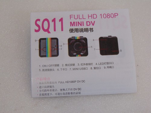 Mini Camera 1080P SQ11 Portable Small HD with Night Vision - Picture 3 of 7