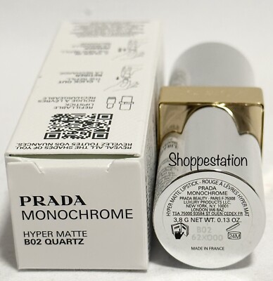 Prada Monochrome Hyper Matte Refillable Lipstick Shade B02 QUARTZ