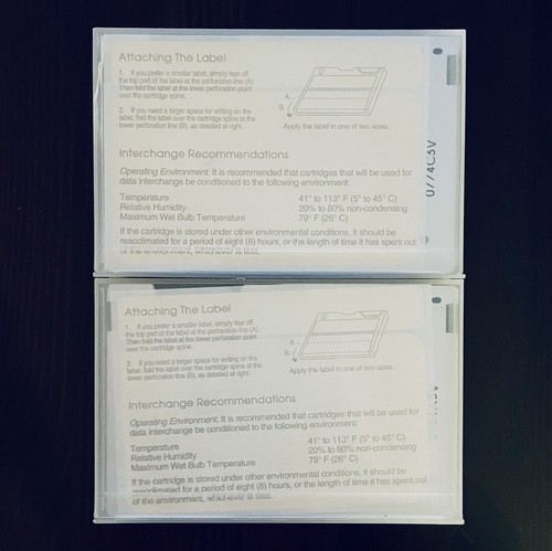 NEW Lot Of 2 BASF 525MB DC-6525 QIC-525 Data Tape Cartridge SLR QD6525 DC6525 - Picture 2 of 2
