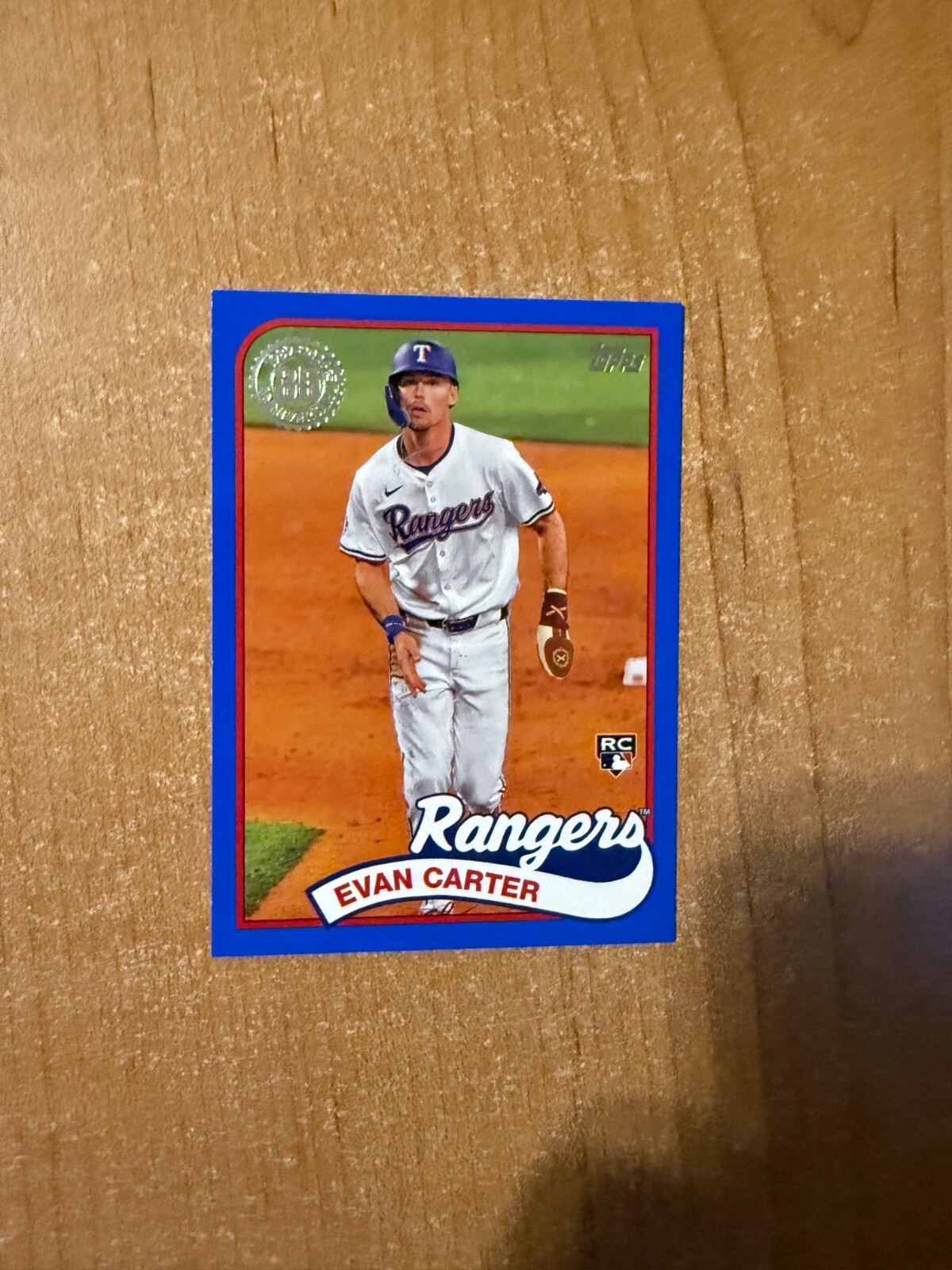 2024 Topps Update - Evan Carter - 1989 Topps Insert Blue Parallel