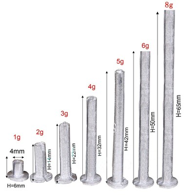 5pcs Golf Lead Tip Plug Weights For .335 .350 .355 .370 Graphite Shaft Dia. 4mm