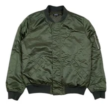 A.P.C. Bomber Green Flight Jacket Men's M Streetwear