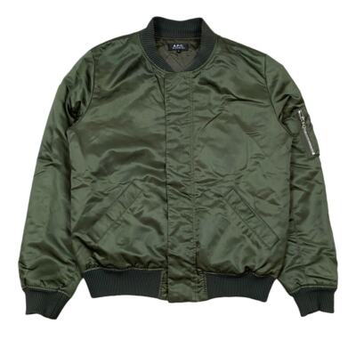 Bomber Green Flight Jacket Men's M Streetwear