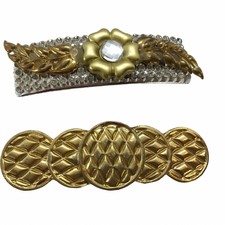 Vintage lot Barrette plastic Metal Clips Boho Hair Accessory retro rockabilly