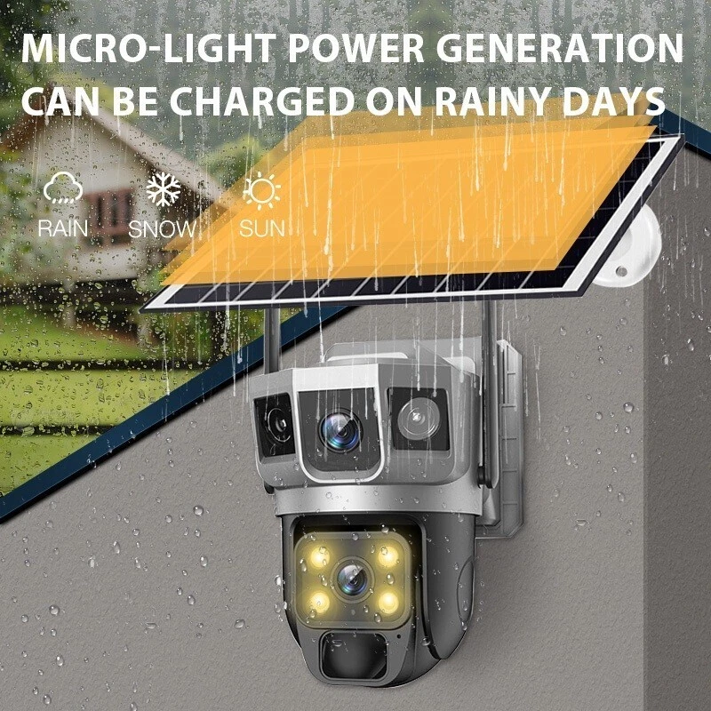4G LTE Cellular PTZ Solar Security Camera Outdoor Wireless Solar Camera WiFi - Image 4 of 4