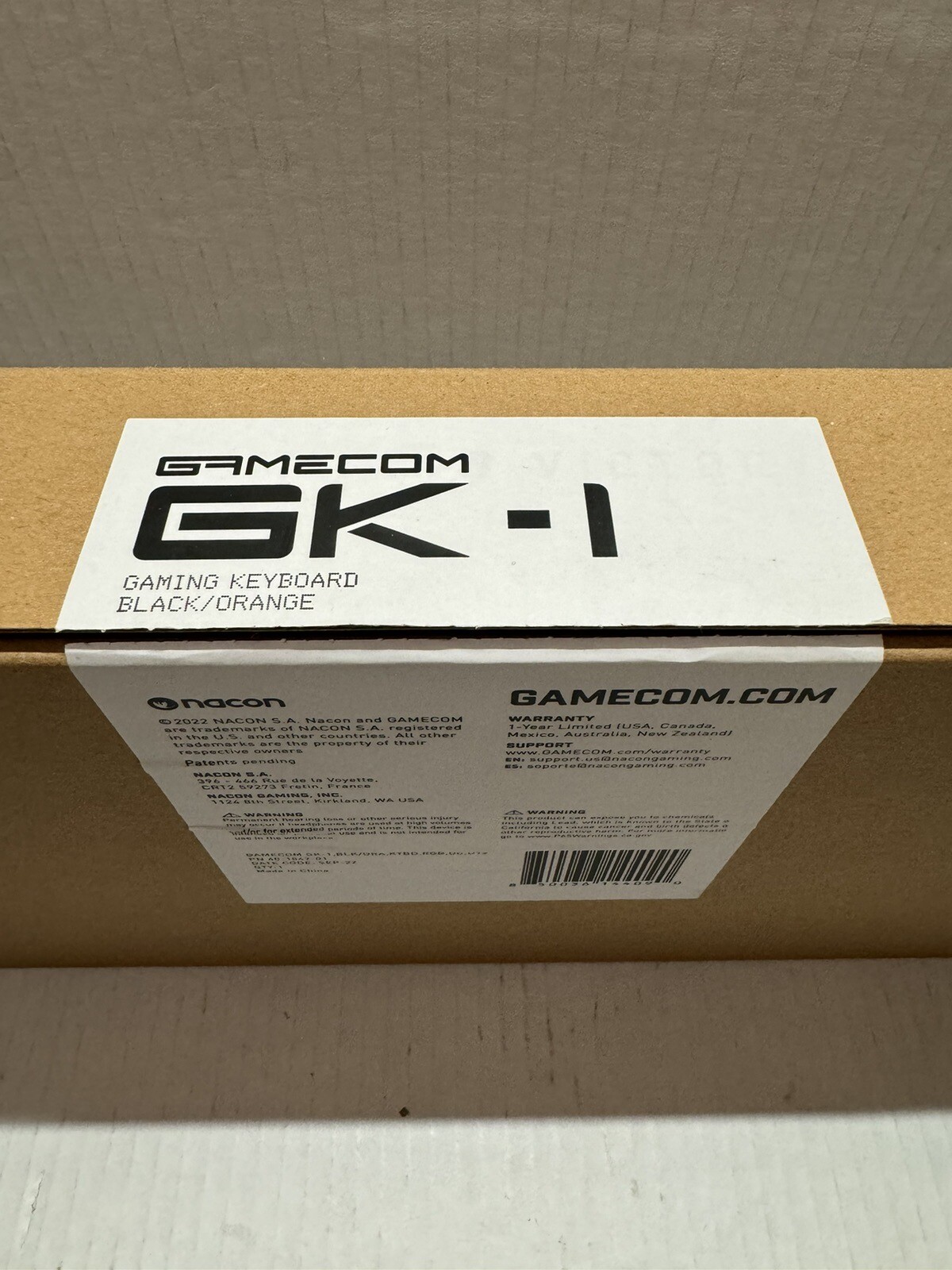 Gamecom Gaming Keyboard LAUNCH EDITION ORANGE (CLICKY)