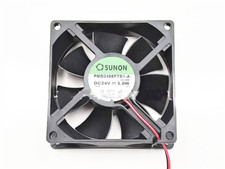 SUNON PMD2408PTB1-A 80 80 25mm 8025 24V 5W 8CM Double ball inverter cooling fan