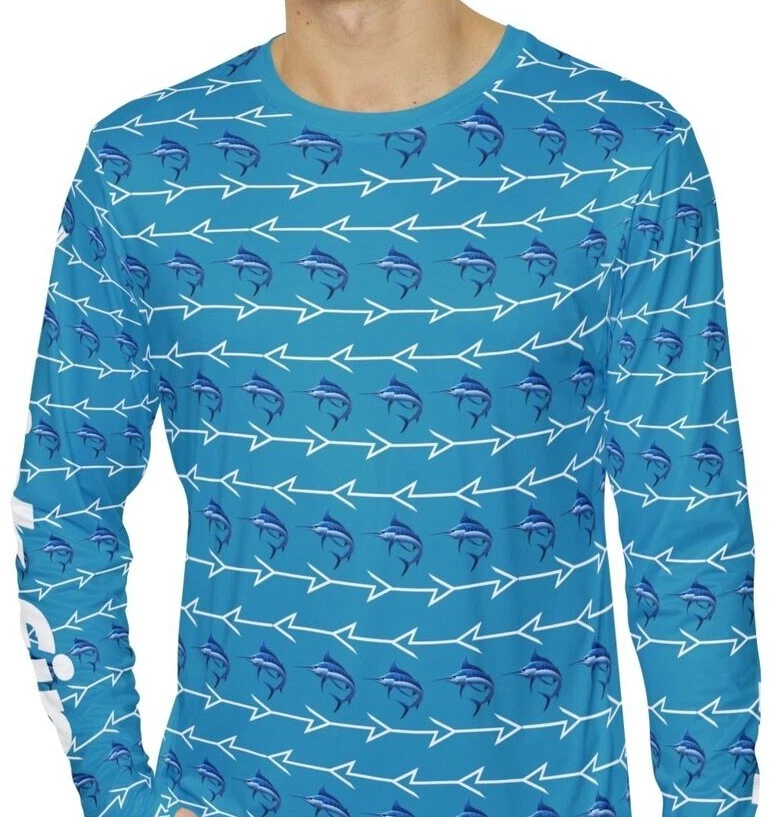 Kick Fin Sportswear Lightweight Moisture Wicking Long Sleeve Fishing T-Shirt