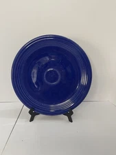 Vintage Cobalt Blue Fiests Round Chop Plate Platter 12" Homer Laughlin USA