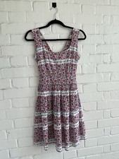 Vintage Dorothy Perkins ditsy floral Print 90s Mini Dress Sleeveless Sundress 8
