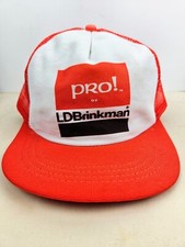 Vintage USA MADE LD Brinkman Pro Trucker Hat Snapback Cap