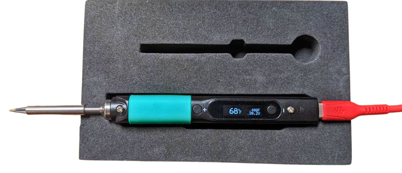 Pinecil V2 USB C Soldering Iron with OLED Display and Type B2 Tip NEW