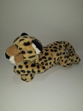 12" Aurora World Cheetah Leopard Plush Stuffed Animal Tan Brown Black Spots