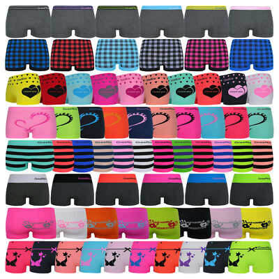 10er Pack Damen Hotpants Microfaser Panty Dessous Unterhose S/M M/L L/XL Hipster