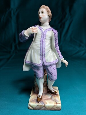 GINORI Capodimonte COMMEDIA DELL'ARTE Figur ''FLORINDO'' selten 12,5 cm ITALIEN