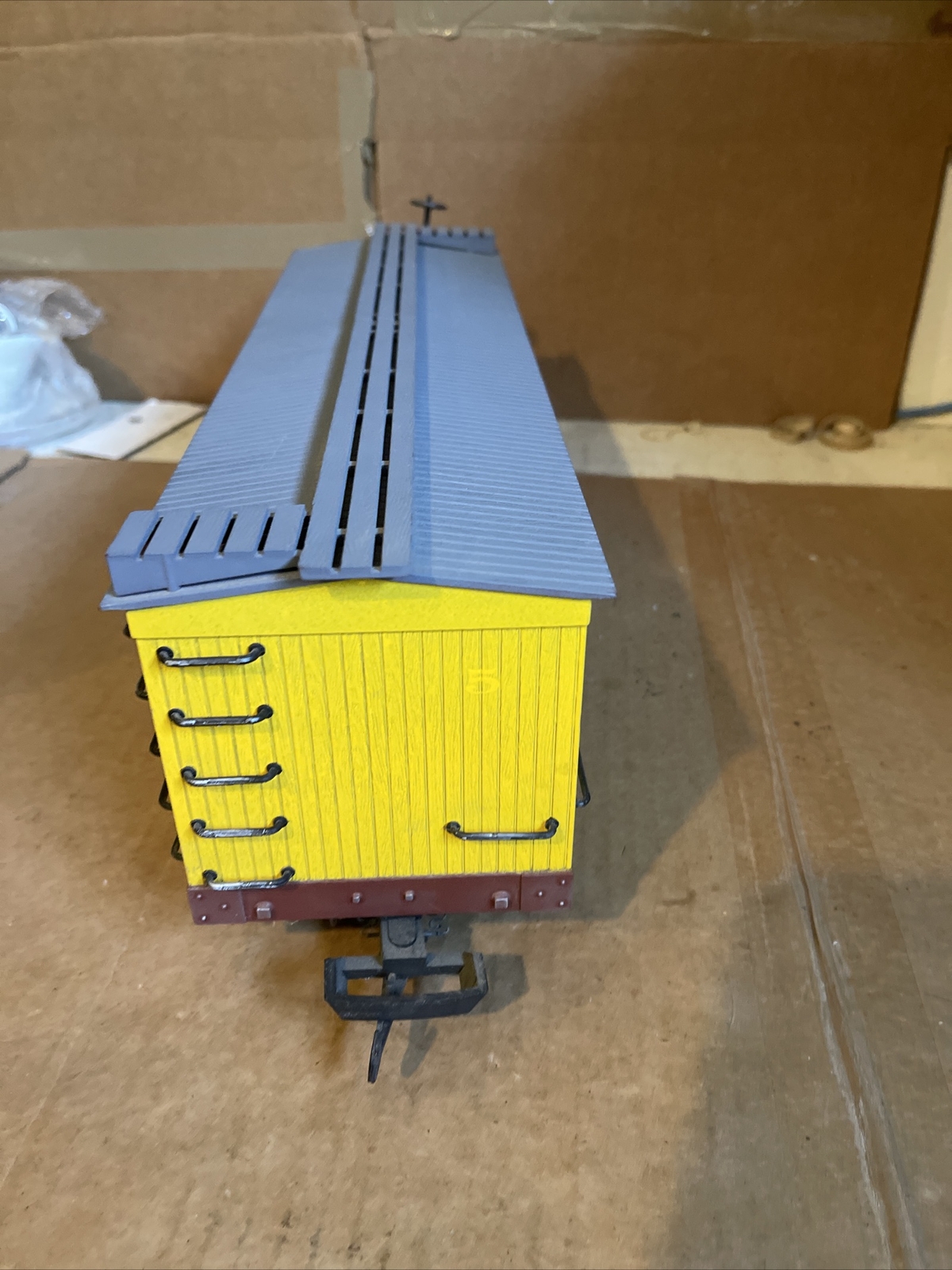 Bachman G scale Repainted ET & WNC 5 Yellow Plastic Box Car 18” L 4.5” W 6” H eBay