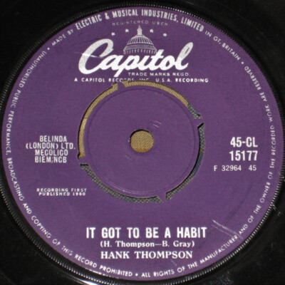 Hank Thompson - It Got To Be A Habit / Will We Start It All Over Again (7'', S...