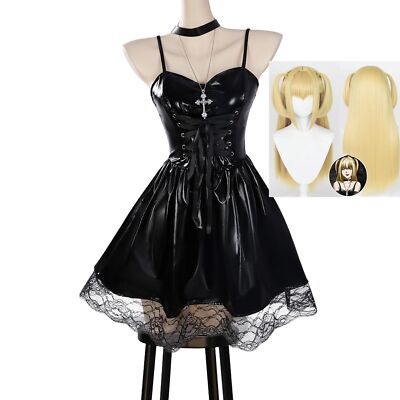 black faux leather midi dress Miss Circle Women Gardenia Black Leather Midi Sweetheart Halter Flared Dress