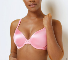 Breezies Smooth Radiance Underwire T-Shirt Bra-Sugar Coral-34D-NEW-A350858