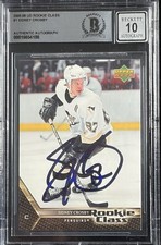 Sidney Crosby Signed 2005 Upper Deck Rookie Class Card #1 BAS Autograph Grade 10