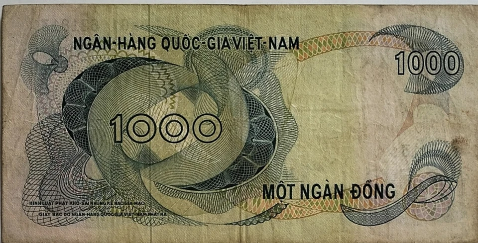 Vietnam 1969 1000 Dong Note G1 621813 - Image 2 of 2