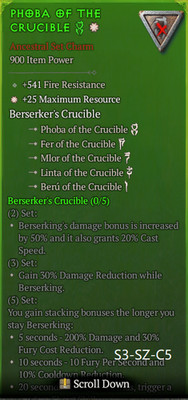   Diablo 4 Season 14  Charm Barbarian  GA +4to Martial Skills / +25 Max
