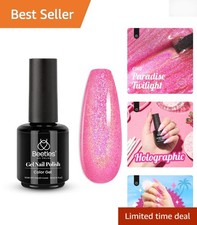 15ml Beetles Glitter Gel Nail Polish – Holographic Pink for Glamorous Nails