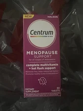 Centrum Menopause Support Complete Multivitamin Hot Flash Tablets exp 1/2026
