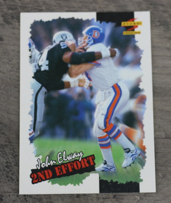 1996 Score Pinnacle John Elway 2nd Effort Insert #246 Denver Broncos HOF