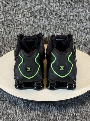 Nike Shox TL Men's Size 10.5 Black Green Strike Sneaker AV3595-012