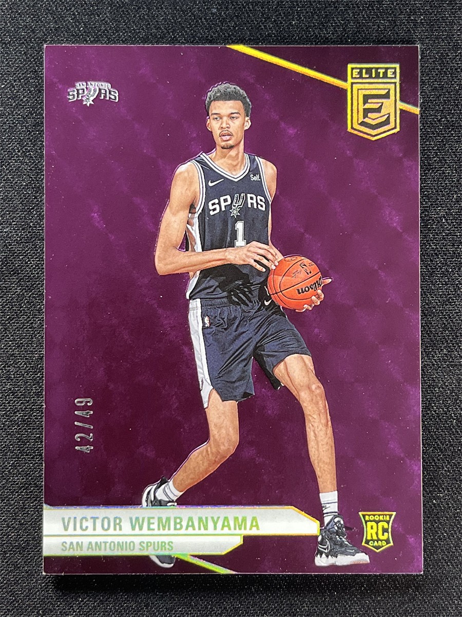 2023-24 Panini Donruss Elite Victor Wembanyama #231 Purple Rookie RC Spurs /49