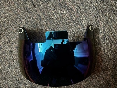 Oakley Enhanced Football Helmet Visor NFL Eye Shield Adult Blue Mirror VR-2
