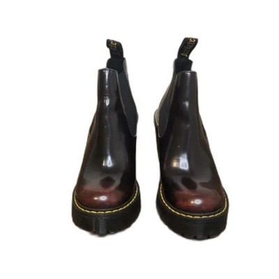 MARTENS Hurston Leather Heeled Chelsea Boots size