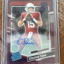 2023 Panini Clearly Donruss - Clayton Tune Purple Auto #56/175