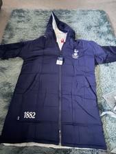 Tottenham Hotspur Padded Long Jacket With Fleece Lining From The Oodie Size L/XL