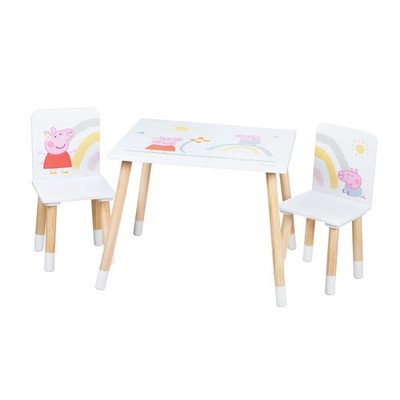 B-Ware roba Kindersitzgruppe Peppa Pig - 2 Kinderstühle & 1 Tisch für Kinder