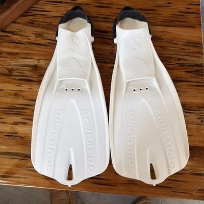 Scuba Pro Go Travel Scuba Diving Fins~XL~White~ SCUBAPRO GO