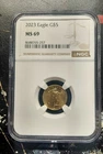 2023 $5 Gold 1/10 oz American Eagle NGC MS69
