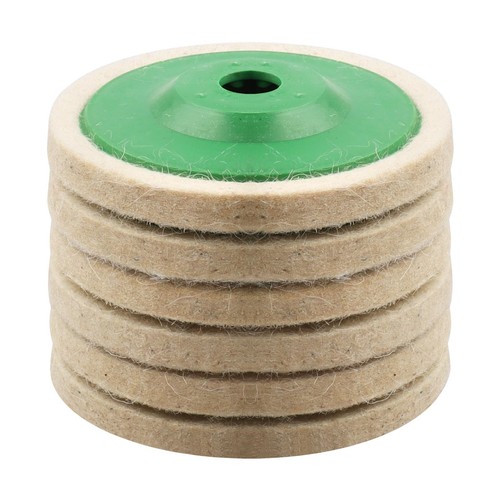 6 Pack 4.5 Inch Wool Felt Polishing Wheel Disc, 4 1/2 Buffing Wheel for Angle...