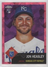 2022 Chrome Platinum Anniversary Fuchsia Atomic Refractor 45/100 Jon Heasley 7m3