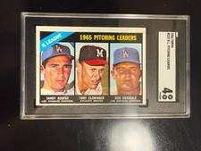 1966 Topps N.L. Pitching Leaders SGC 4 #223 SANDY KOUFAX DON DRYSDALE
