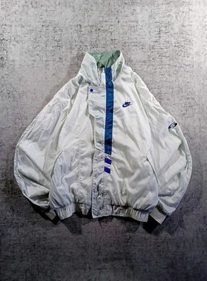 Nike Supreme Court Jacke Vintage 90er - Track Jacket Retro White Blue