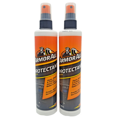 Armor All Protectant Spray Two Bottles 10 oz Each Interior Exterior Shine Auto