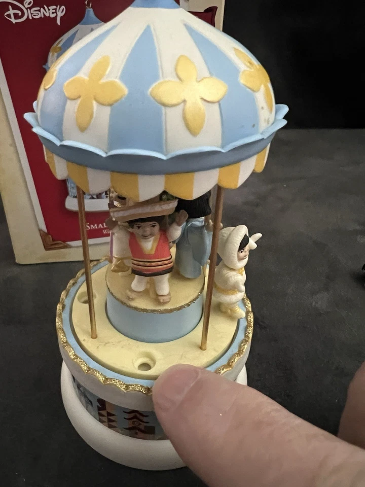 2004 Hallmark Disney Small World Wind-Up Ornament Works Needs Repair - Image 4 of 4