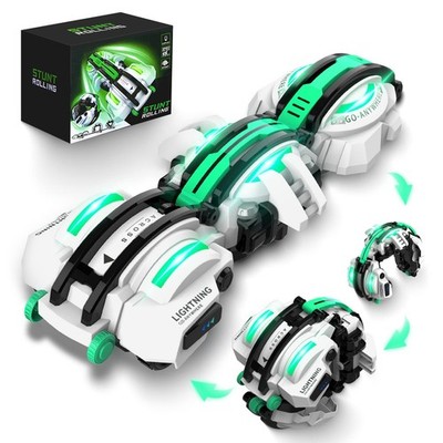 BAZADER RC Car with LED Lights - Remote Control Car Snakes 360° Roll Toy