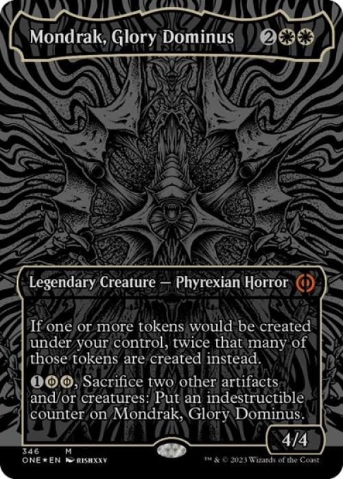 Mondrak, Glory Dominus (Oil Slick Raised Foil) -Foil Near Mint MTG