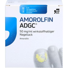 AMOROLFIN ADGC 50 mg/ml wirkstoffhalt.Nagellack 5 ml PZN 18002666