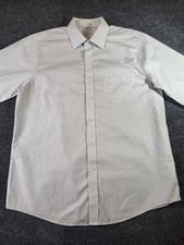 Brooks Brothers Mens Shirt 16 34/35 100 Cotton 1818 Reg White Checks Button Up